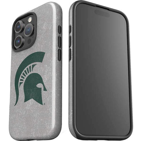 Michigan State University Grey Spartans Logo iPhone 16 Pro Max Impact Case