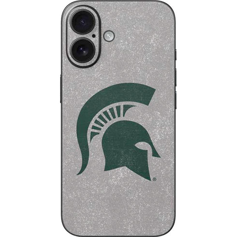 Michigan State University Grey Spartans Logo iPhone 16 Skin