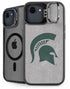 Michigan State University Grey Spartans Logo iPhone 16e Kickstand Case
