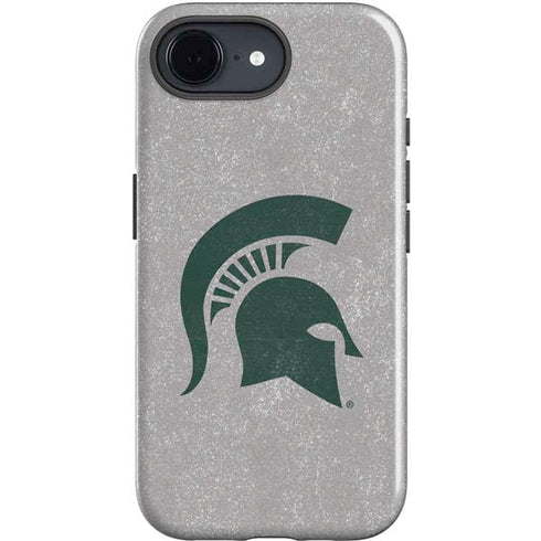 Michigan State University Grey Spartans Logo iPhone 16e Impact Case