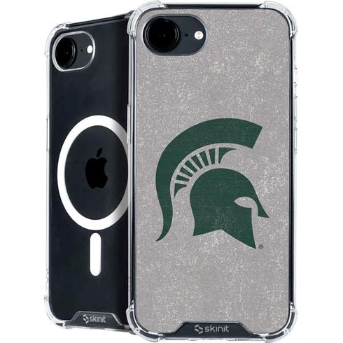 Michigan State University Grey Spartans Logo iPhone 16e MagSafe Case