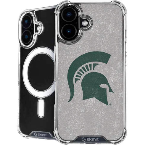 Michigan State University Grey Spartans Logo iPhone 17 MagSafe Case