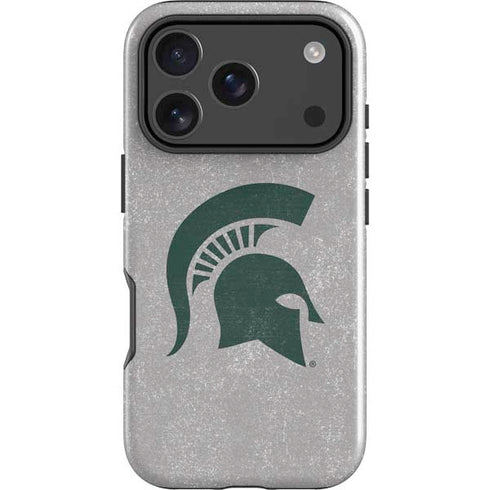 Michigan State University Grey Spartans Logo iPhone 18 Pro Impact Case