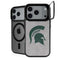 Michigan State University Grey Spartans Logo iPhone 18 Pro Kickstand Case
