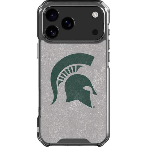 Michigan State University Grey Spartans Logo iPhone 18 Pro Max Clear Case