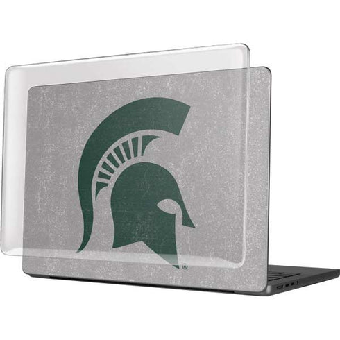 Michigan State University Grey Spartans Logo MacBook Pro 14in (2021-24) Case plus Skin