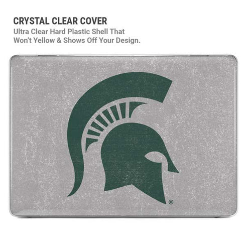 Michigan State University Grey Spartans Logo MacBook Pro 14in (2021-24) Case plus Skin