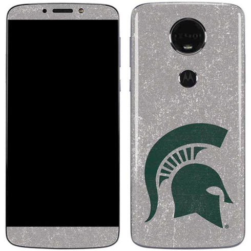 Michigan State University Grey Spartans Logo Moto E5 Plus Skin