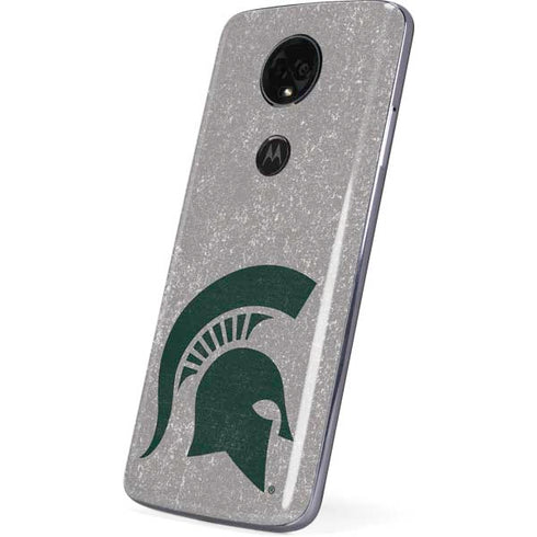 Michigan State University Grey Spartans Logo Moto E5 Plus Skin