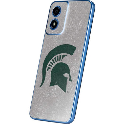 Michigan State University Grey Spartans Logo Moto G Play 4G (2024) Skin