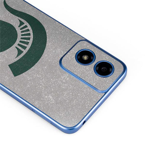 Michigan State University Grey Spartans Logo Moto G Play 4G (2024) Skin