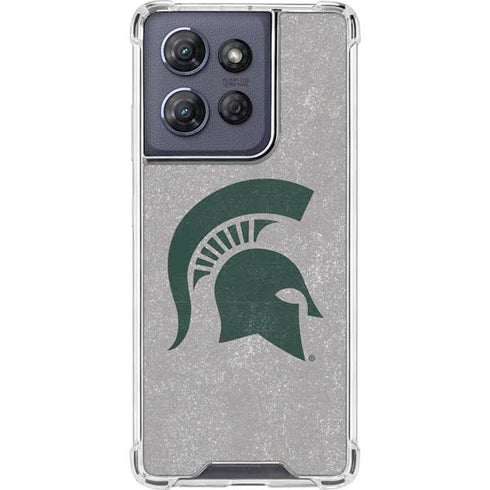 Michigan State University Grey Spartans Logo Moto G Stylus 5G (2025) Clear Case