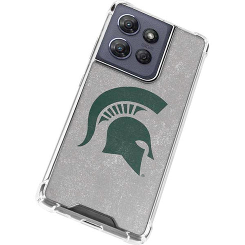 Michigan State University Grey Spartans Logo Moto G Stylus 5G (2025) Clear Case