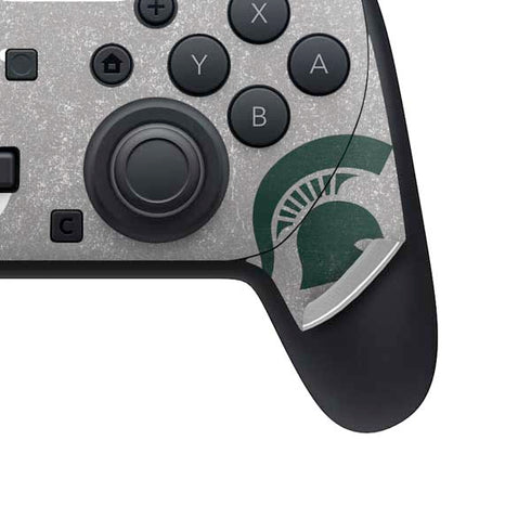 Michigan State University Grey Spartans Logo Nintendo Switch 2 (2025) Pro Controller Skin