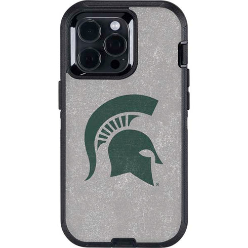 Michigan State University Grey Spartans Logo Otterbox Defender iPhone Skin