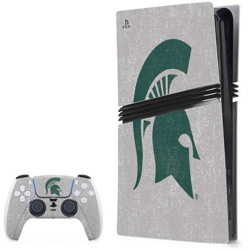 Michigan State University Grey Spartans Logo PlayStation PS5 Skins