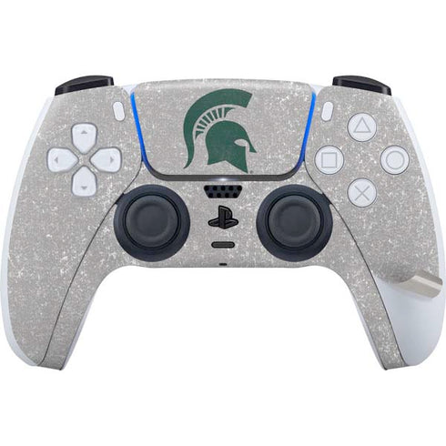 Michigan State University Grey Spartans Logo PS5 Pro Disk Bundle Skin