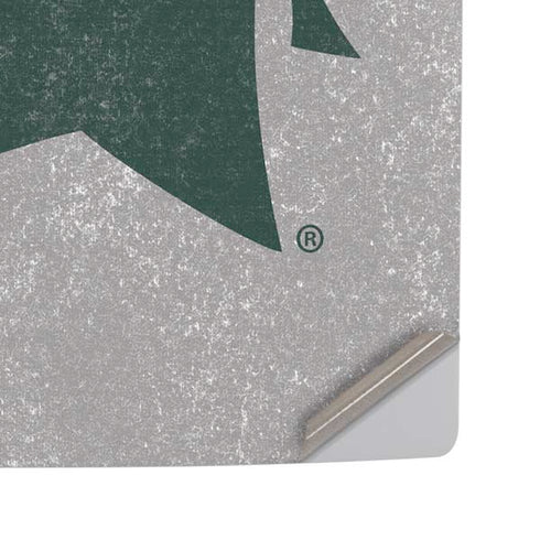 Michigan State University Grey Spartans Logo PS5 Pro Disk Console Skin