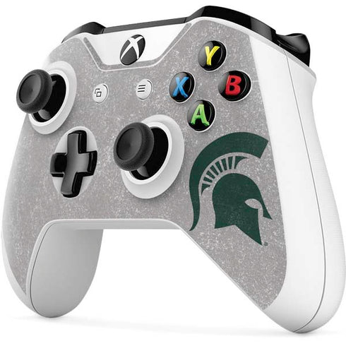 Michigan State University Grey Spartans Logo Xbox One S All-Digital Edition Bundle Skin