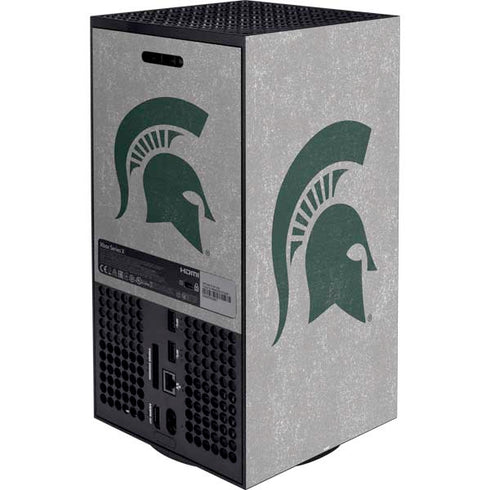 Michigan State University Grey Spartans Logo Xbox Series X Bundle Skin