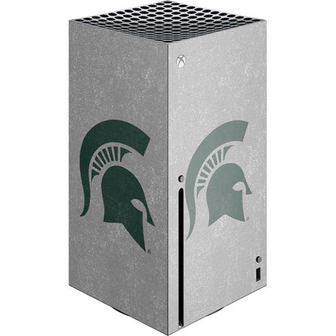 Michigan State University Grey Spartans Logo Xbox Series X Skins
