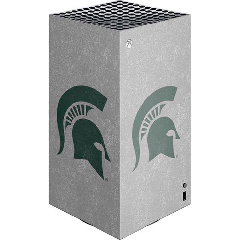Michigan State University Grey Spartans Logo XBox Series X Digital Edition Console Skin