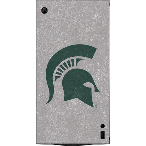Michigan State University Grey Spartans Logo XBox Series X Digital Edition Console Skin