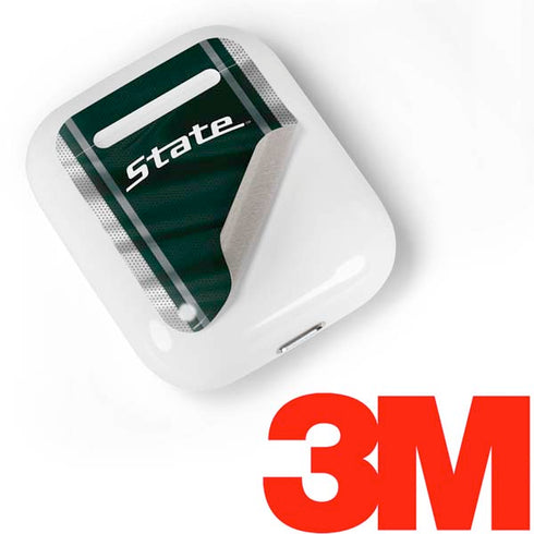 Michigan State University Jersey Grey Apple AirPods Skin