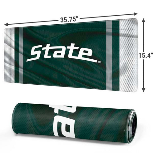 Michigan State University Jersey Grey Gaming Mouse Pad