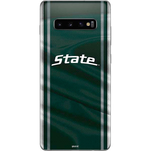 Michigan State University Jersey Grey Galaxy S10 Plus Skin
