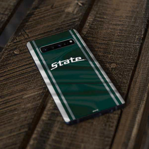 Michigan State University Jersey Grey Galaxy S10 Plus Skin