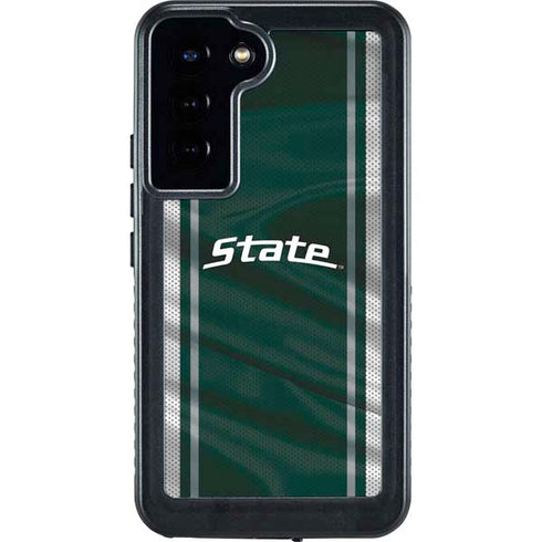 Michigan State University Jersey Grey Galaxy S24 Plus Waterproof Case