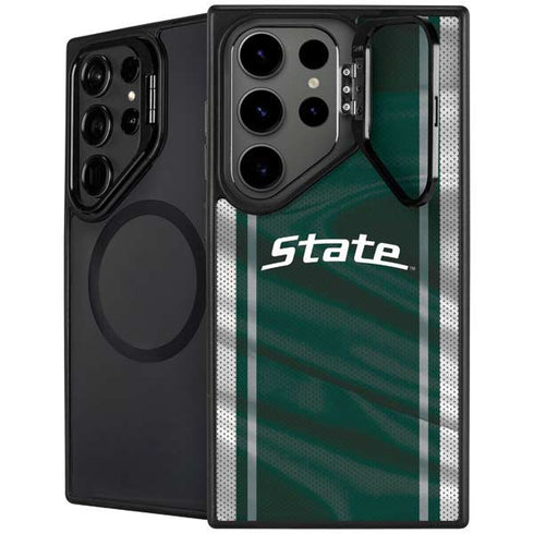 Michigan State University Jersey Grey Galaxy S24 Ultra Kickstand Case