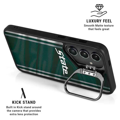 Michigan State University Jersey Grey Galaxy S25 Ultra Kickstand Case