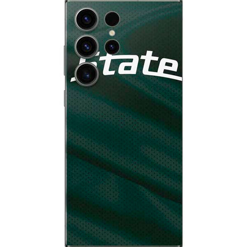 Michigan State University Jersey Grey Galaxy S25 Ultra Skin