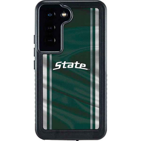 Michigan State University Jersey Grey Galaxy S24 Waterproof Case