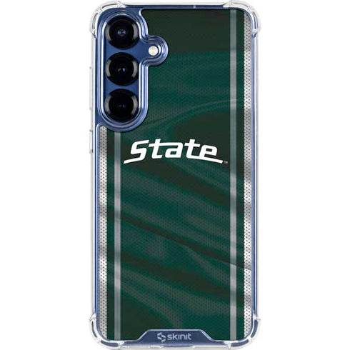 Michigan State University Jersey Grey Galaxy S25 Plus Clear Case