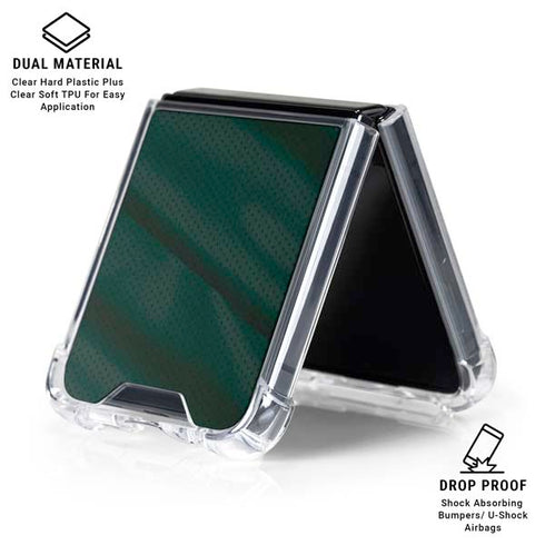 Michigan State University Jersey Grey Galaxy Z Flip6 Clear Case