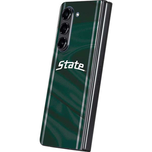 Michigan State University Jersey Grey Galaxy Z Fold5 5G Skin