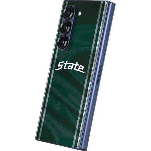 Michigan State University Jersey Grey Galaxy Z Fold6 Skin