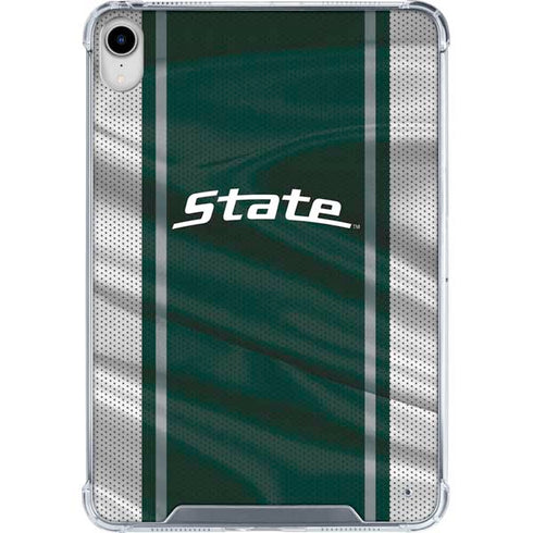 Michigan State University Jersey Grey iPad 11th Gen (2025) Clear Case
