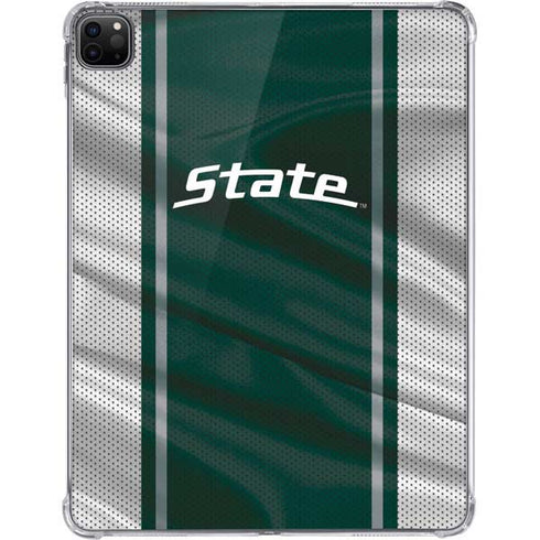 Michigan State University Jersey Grey iPad Pro 11in (2024) Clear Case