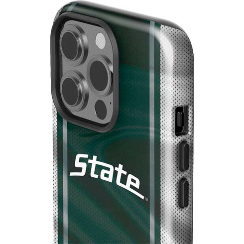 Michigan State University Jersey Grey iPhone 15 Pro Impact Case