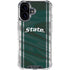 Michigan State University Jersey Grey iPhone 16 Plus Clear Case