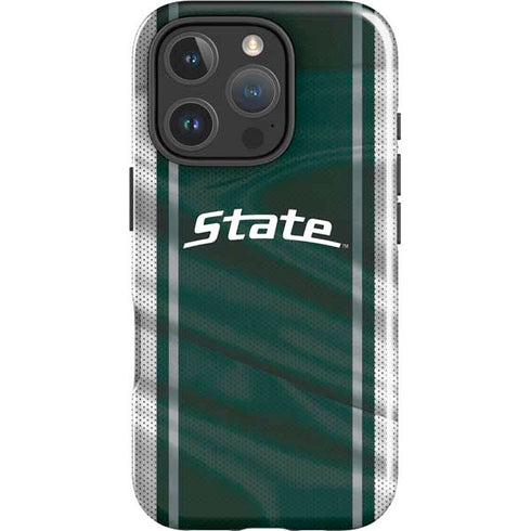 Michigan State University Jersey Grey iPhone 16 Pro Impact Case