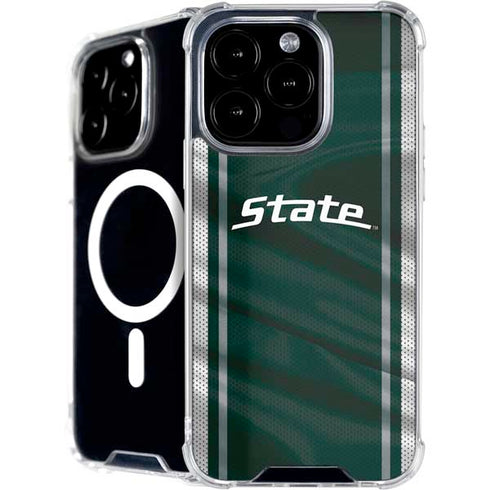 Michigan State University Jersey Grey iPhone 16 Pro MagSafe Case