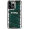 Michigan State University Jersey Grey iPhone 16 Pro Max Clear Case