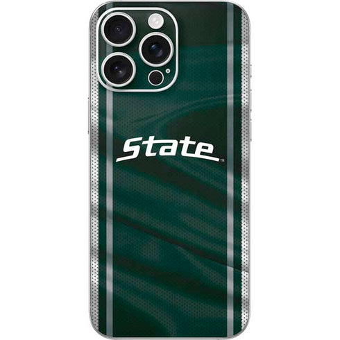 Michigan State University Jersey Grey iPhone 16 Pro Max Skin