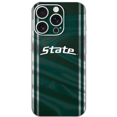 Michigan State University Jersey Grey iPhone 16 Pro Skin
