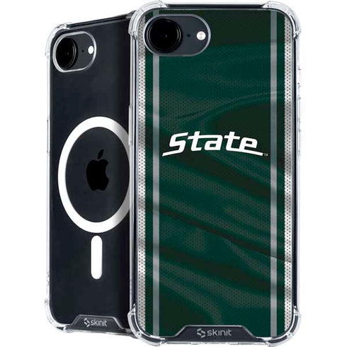 Michigan State University Jersey Grey iPhone 16e MagSafe Case